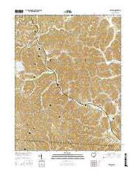 Rutland Ohio Current topographic map, 1:24000 scale, 7.5 X 7.5 Minute, Year 2016