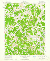 Rutland Ohio Historical topographic map, 1:24000 scale, 7.5 X 7.5 Minute, Year 1960