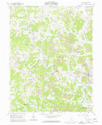 Rutland Ohio Historical topographic map, 1:24000 scale, 7.5 X 7.5 Minute, Year 1960