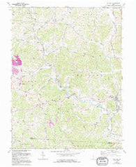 Rutland Ohio Historical topographic map, 1:24000 scale, 7.5 X 7.5 Minute, Year 1960