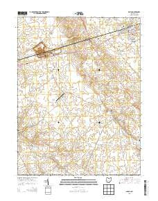 Sabina Ohio Historical topographic map, 1:24000 scale, 7.5 X 7.5 Minute, Year 2013