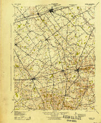 Sabina Ohio Historical topographic map, 1:62500 scale, 15 X 15 Minute, Year 1943
