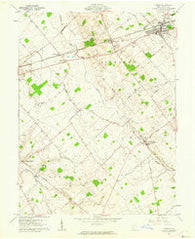 Sabina Ohio Historical topographic map, 1:24000 scale, 7.5 X 7.5 Minute, Year 1961
