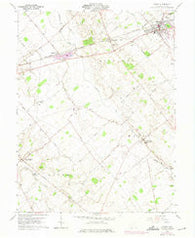 Sabina Ohio Historical topographic map, 1:24000 scale, 7.5 X 7.5 Minute, Year 1961