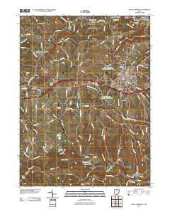Saint Clairsville Ohio Historical topographic map, 1:24000 scale, 7.5 X 7.5 Minute, Year 2010