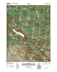 Saint Paris Ohio Historical topographic map, 1:24000 scale, 7.5 X 7.5 Minute, Year 2010