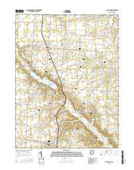 Saint Paris Ohio Current topographic map, 1:24000 scale, 7.5 X 7.5 Minute, Year 2016