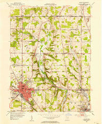 Salem Ohio Historical topographic map, 1:24000 scale, 7.5 X 7.5 Minute, Year 1952