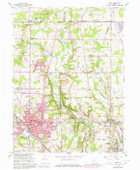 Salem Ohio Historical topographic map, 1:24000 scale, 7.5 X 7.5 Minute, Year 1966