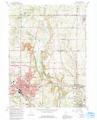 Salem Ohio Historical topographic map, 1:24000 scale, 7.5 X 7.5 Minute, Year 1966