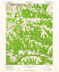 Salineville Ohio Historical topographic map, 1:24000 scale, 7.5 X 7.5 Minute, Year 1960