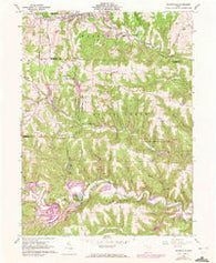 Salineville Ohio Historical topographic map, 1:24000 scale, 7.5 X 7.5 Minute, Year 1960