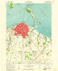 Sandusky Ohio Historical topographic map, 1:24000 scale, 7.5 X 7.5 Minute, Year 1959