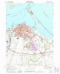Sandusky Ohio Historical topographic map, 1:24000 scale, 7.5 X 7.5 Minute, Year 1969
