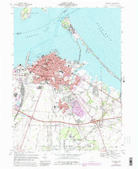 Sandusky Ohio Historical topographic map, 1:24000 scale, 7.5 X 7.5 Minute, Year 1969