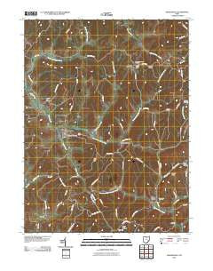 Sarahsville Ohio Historical topographic map, 1:24000 scale, 7.5 X 7.5 Minute, Year 2010