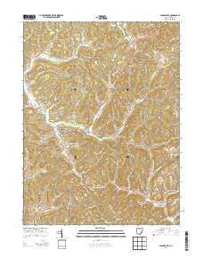 Sarahsville Ohio Historical topographic map, 1:24000 scale, 7.5 X 7.5 Minute, Year 2013