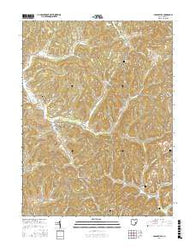 Sarahsville Ohio Current topographic map, 1:24000 scale, 7.5 X 7.5 Minute, Year 2016