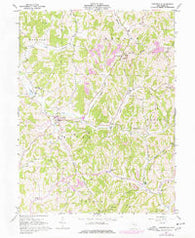 Sarahsville Ohio Historical topographic map, 1:24000 scale, 7.5 X 7.5 Minute, Year 1961