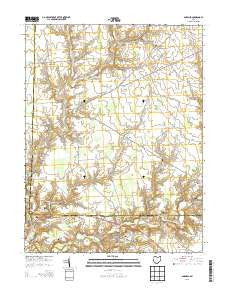 Sardinia Ohio Historical topographic map, 1:24000 scale, 7.5 X 7.5 Minute, Year 2013