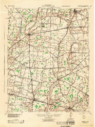 Sardinia Ohio Historical topographic map, 1:62500 scale, 15 X 15 Minute, Year 1944