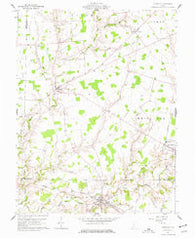 Sardinia Ohio Historical topographic map, 1:24000 scale, 7.5 X 7.5 Minute, Year 1961