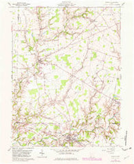 Sardinia Ohio Historical topographic map, 1:24000 scale, 7.5 X 7.5 Minute, Year 1961