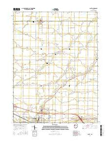 Scott Ohio Current topographic map, 1:24000 scale, 7.5 X 7.5 Minute, Year 2016
