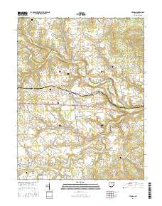 Seaman Ohio Current topographic map, 1:24000 scale, 7.5 X 7.5 Minute, Year 2016