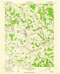 Seaman Ohio Historical topographic map, 1:24000 scale, 7.5 X 7.5 Minute, Year 1961