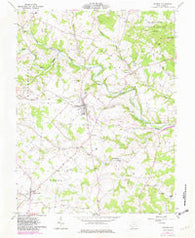 Seaman Ohio Historical topographic map, 1:24000 scale, 7.5 X 7.5 Minute, Year 1961