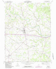 Seaman Ohio Historical topographic map, 1:24000 scale, 7.5 X 7.5 Minute, Year 1961