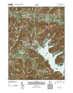 Senecaville Ohio Historical topographic map, 1:24000 scale, 7.5 X 7.5 Minute, Year 2010