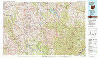 Senecaville Lake Ohio Historical topographic map, 1:100000 scale, 30 X 60 Minute, Year 1980