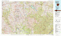 Senecaville Lake Ohio Historical topographic map, 1:100000 scale, 30 X 60 Minute, Year 1980