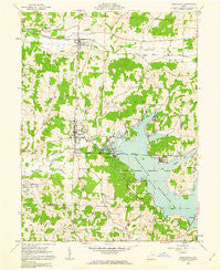 Senecaville Ohio Historical topographic map, 1:24000 scale, 7.5 X 7.5 Minute, Year 1961