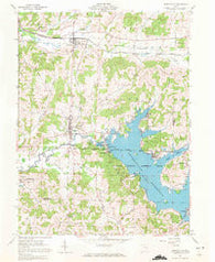 Senecaville Ohio Historical topographic map, 1:24000 scale, 7.5 X 7.5 Minute, Year 1961