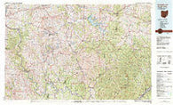 Senecaville Ohio Historical topographic map, 1:100000 scale, 30 X 60 Minute, Year 1980