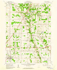 Seville Ohio Historical topographic map, 1:24000 scale, 7.5 X 7.5 Minute, Year 1961
