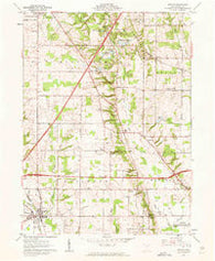 Seville Ohio Historical topographic map, 1:24000 scale, 7.5 X 7.5 Minute, Year 1961