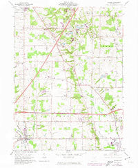 Seville Ohio Historical topographic map, 1:24000 scale, 7.5 X 7.5 Minute, Year 1961