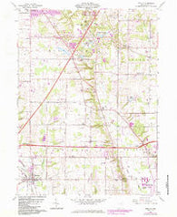Seville Ohio Historical topographic map, 1:24000 scale, 7.5 X 7.5 Minute, Year 1961