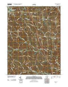 Shade Ohio Historical topographic map, 1:24000 scale, 7.5 X 7.5 Minute, Year 2010