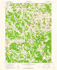 Shade Ohio Historical topographic map, 1:24000 scale, 7.5 X 7.5 Minute, Year 1960