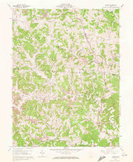 Shade Ohio Historical topographic map, 1:24000 scale, 7.5 X 7.5 Minute, Year 1960
