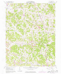 Shade Ohio Historical topographic map, 1:24000 scale, 7.5 X 7.5 Minute, Year 1960