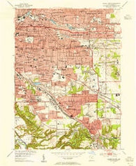 Shaker Heights Ohio Historical topographic map, 1:24000 scale, 7.5 X 7.5 Minute, Year 1953