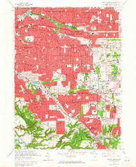 Shaker Heights Ohio Historical topographic map, 1:24000 scale, 7.5 X 7.5 Minute, Year 1963