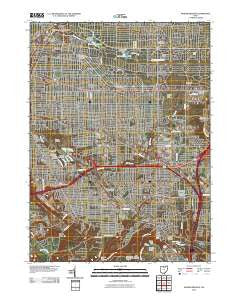 Shaker Heights Ohio Historical topographic map, 1:24000 scale, 7.5 X 7.5 Minute, Year 2010