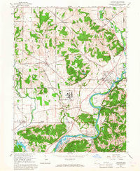 Shandon Ohio Historical topographic map, 1:24000 scale, 7.5 X 7.5 Minute, Year 1965